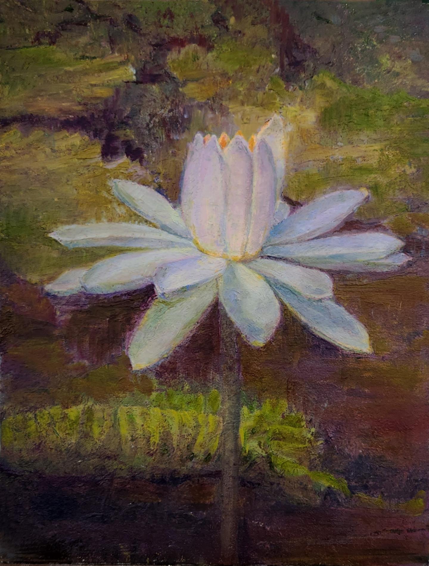 Katherine Kean Landscape Painting - White Water Lily