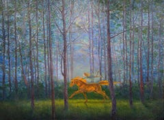 Wild Ride of the Dream Chaser contemporary surrealist painting