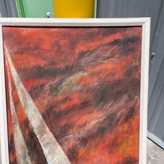 Katherine Kirkmam, America, 20° secolo, "Into the Storm" Pittura su tela ad olio