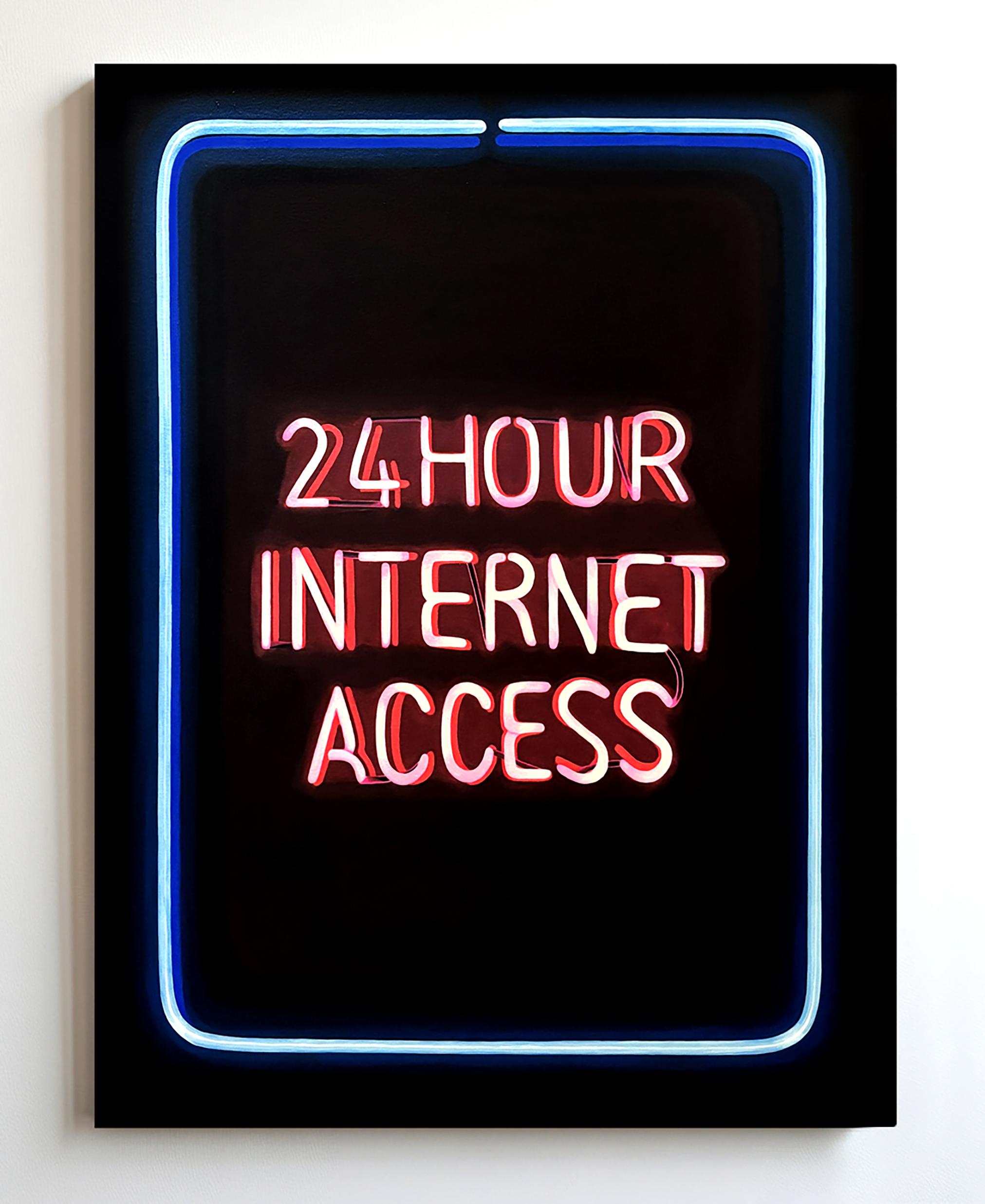 Contemporary Neon Sign Trompe L'Oeil Still Life 