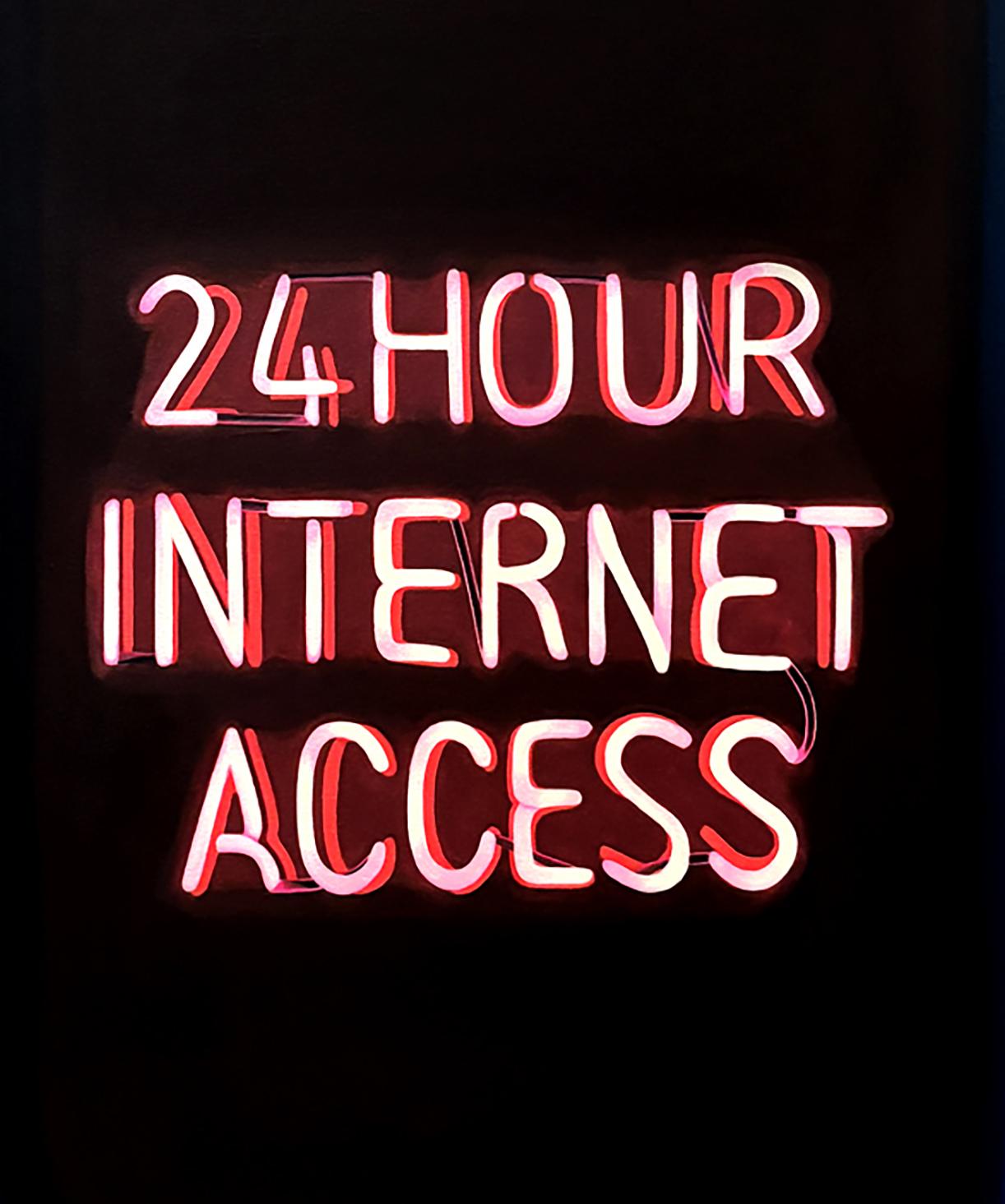 Contemporary Neon Sign Trompe L'Oeil Still Life 