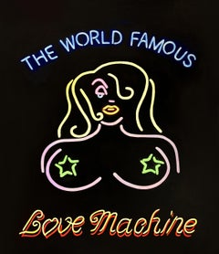 Contemporary Neon Sign Trompe L'Oeil Still Life "The World Famous Love Machine"