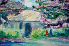 Lilac Trees - Koloa, Kauai, Hawaii Original Oil Painting by Katherine Baldwin