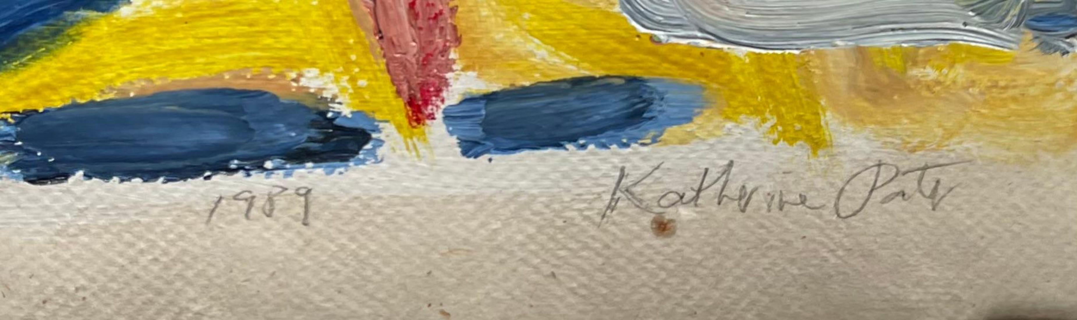 Tempest (unique peinture à l'huile abstraite signée (Makler et Andre Emmerich Gallery) - Painting de Katherine Porter