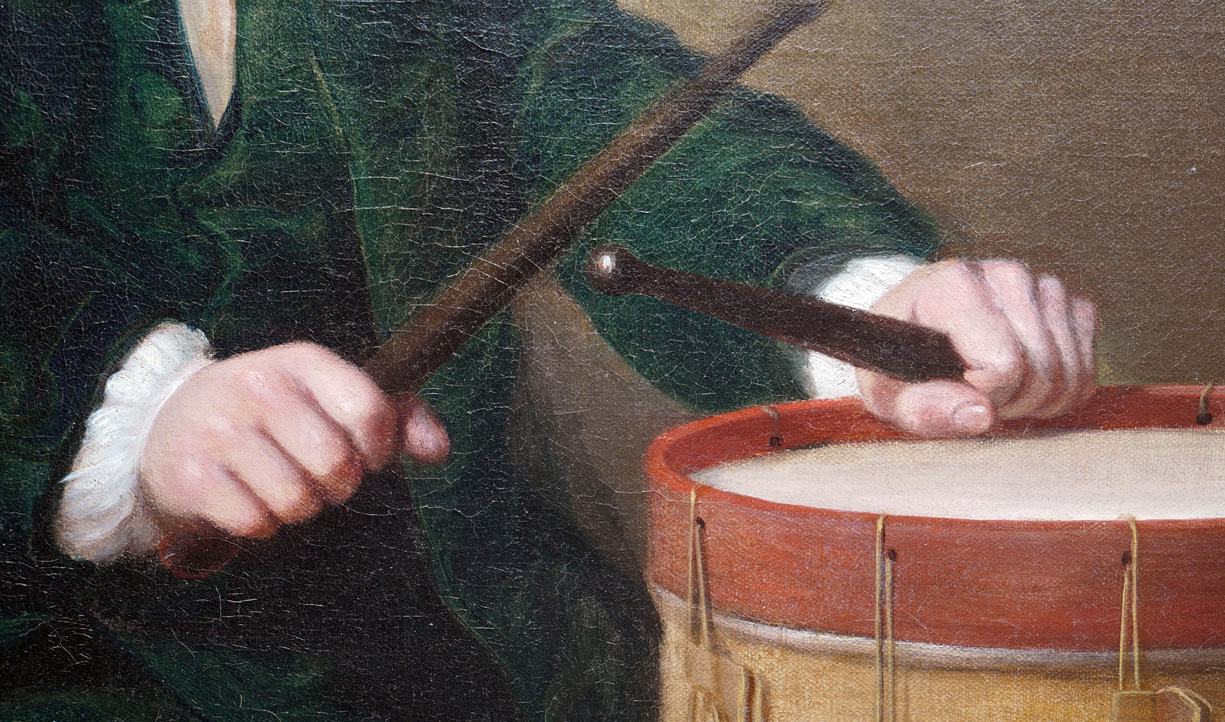 SUR LE SUJET :
Dans ce portrait du XVIIIe siècle, Katherine Read a dépeint Daniel Giles comme un enfant assis sur un tapis, jouant avec son tambour et son chapeau à côté de lui. Les détails des ornements tels que le tapis à motifs, les plis du