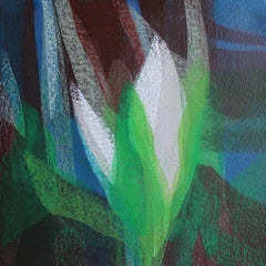 "(Jubilee) Big Leaf Magnolia" - Abstract Botanical Painting - Diebenkorn