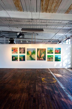 "(Jubileo) Palmera caída" - Pintura Paisaje Abstracto - Playa - Diebenkorn