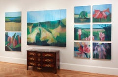 "(Jubilee) Mother of Millions" - Abstract Botanical Painting - Diebenkorn