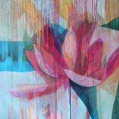 "(Jubilee) Peony" - Abstract Botanical Painting - Diebenkorn