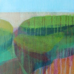 "(Jubilee) Pink Marsh" - Abstract Botanical Painting - Diebenkorn