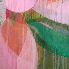 "(Magnolia II)  Forest" - Colorful Abstract Botanical Painting - Frankenthaler