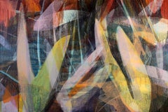 "(sequoia) ditch gazer no. 1" - colorful abstract landscape - marsh - Diebenkorn