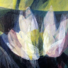 "(sequoia) ophelia surfaces" - colorful abstract landscape - marsh - Diebenkorn