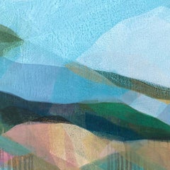 "(sequoia) surfers' clouds blue" - abstract landscape - marsh - Diebenkorn