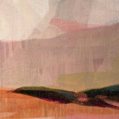 ""(sequoia) nuages de surfeurs roses"" - paysage abstrait - marais - Diebenkorn