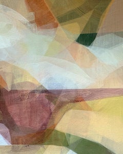 "(the gloaming) cloud on marsh" - abstract landscape, iris