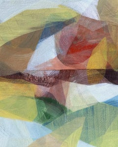 "(the gloaming) clouds + sandhills + meadow" - abstract landscape