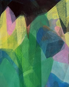 "(il buio) della montagna di notte" - paesaggio astratto