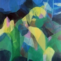 "(the gloaming) mountainside at night" - abstract landscape