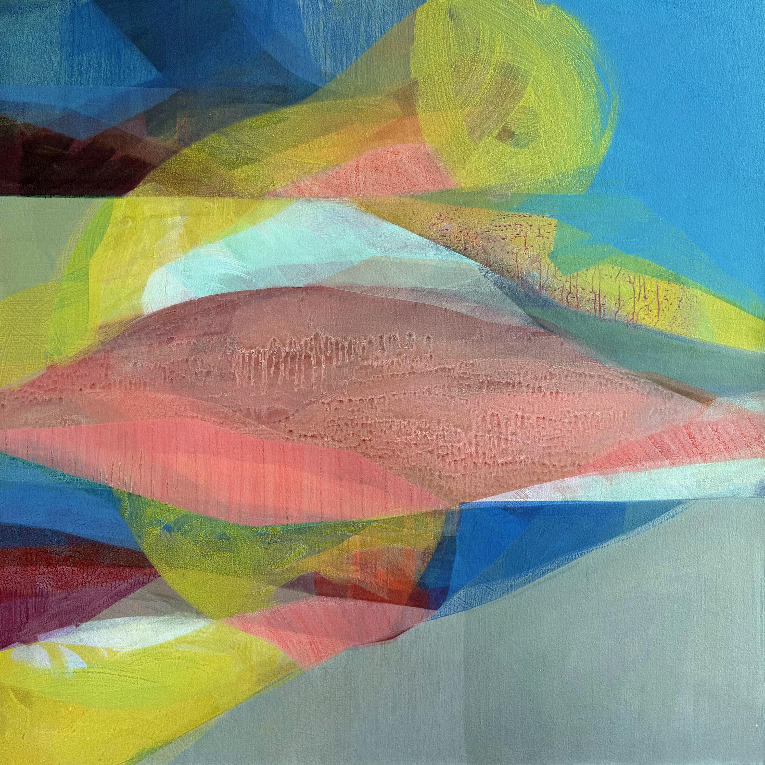 "(the gloaming) river + ocean meet" - abstract landscape, botanical, texture