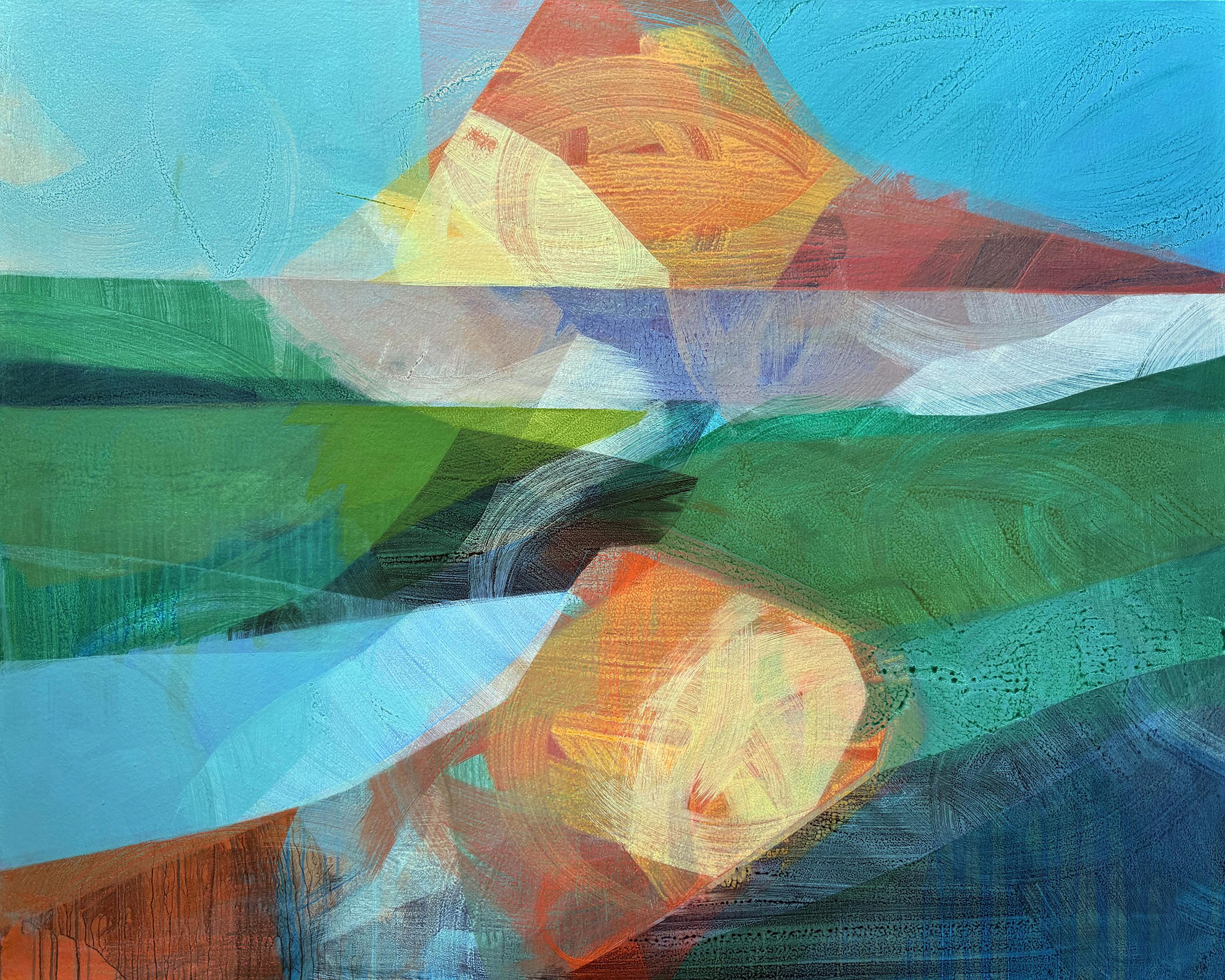 "(the gloaming) sunrise + beach" - abstract landscape, floral