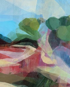 "(the gloaming) through trees" - abstract landscape, botanical, mangroves, coast