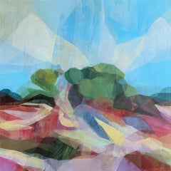 "(the gloaming) through trees" - abstract landscape, botanical, mangroves, coast