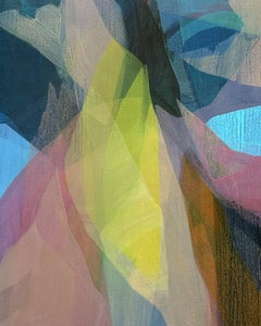 "(the gloaming) two trees + park" - abstract landscape, botanical