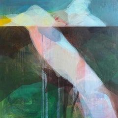 "(the gloaming) waterfall + river bed" - abstract landscape
