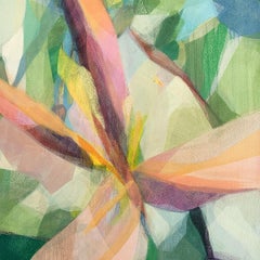 "(uhuru) banana palm" - abstract botanical - Hawaii - bright & vivid - colorful
