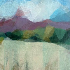 "(uhuru) cloud cover at kaupo moku" abstract landscape, bright & vivid, colorful