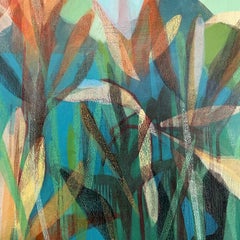 "(uhuru) red ti" abstract landscape, bright & vivid, colorful
