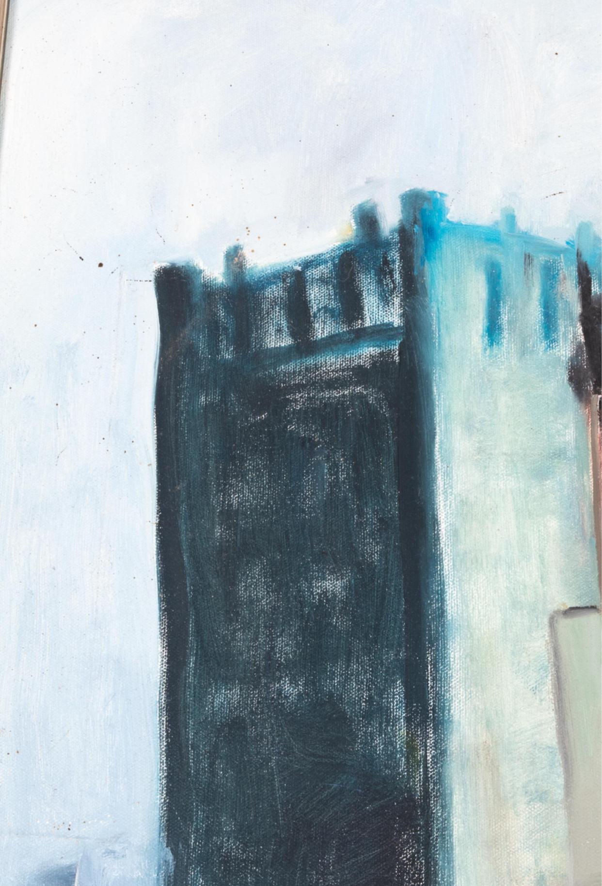 Toile Katherine Thompson huile sur toile intitulée Liquor Store 2. en vente