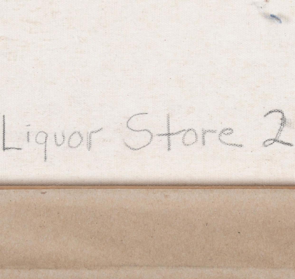 Katherine Thompson huile sur toile intitulée Liquor Store 2. en vente 3
