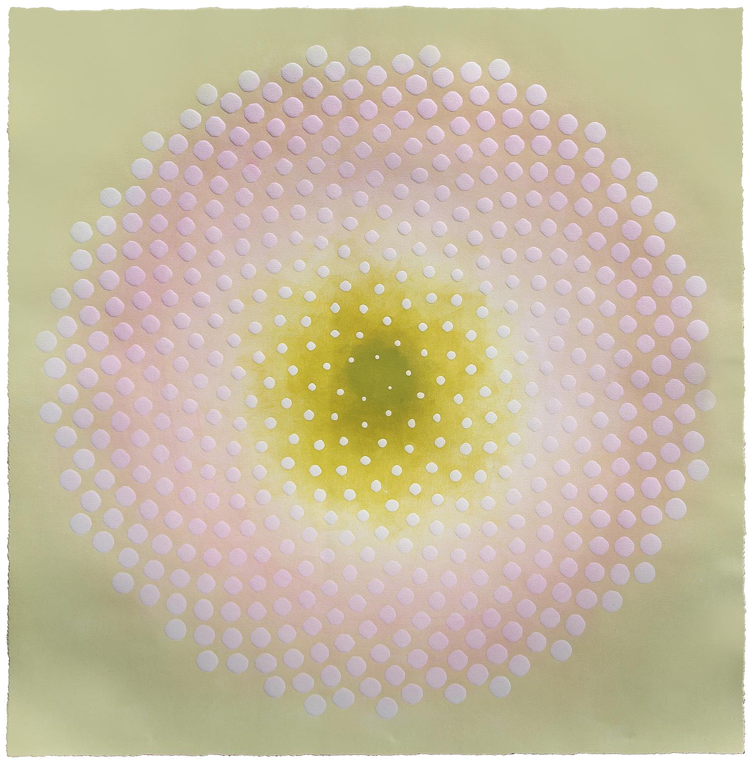 Phyllotaxis 43 by Katherine Warinner Relief Monotype on Paper