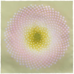 Phyllotaxis 43 de Katherine Warinner - Monotype en relief sur papier