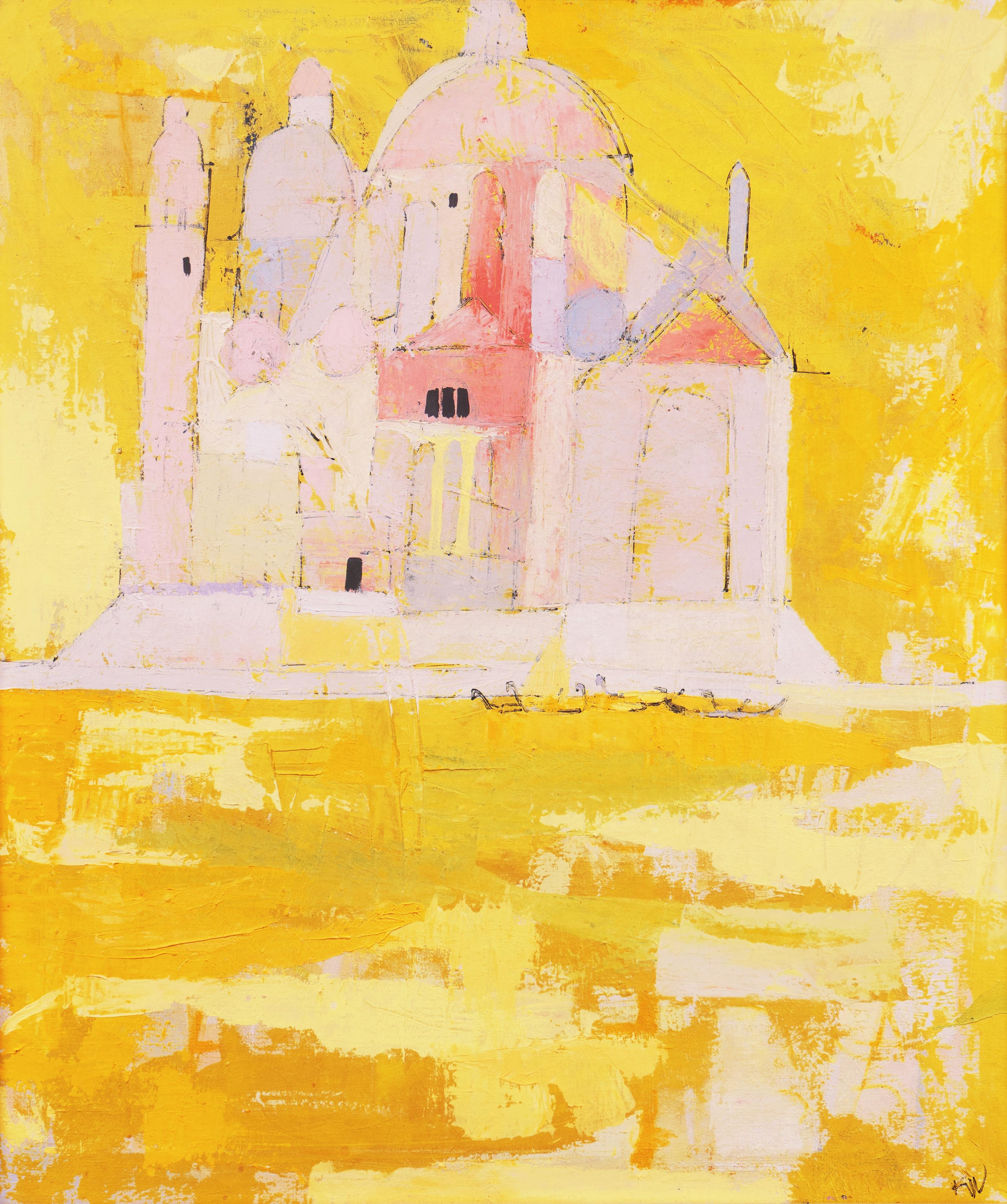 „Sonnenuntergang, Santa Maria della Salute“, Venedig, Smithsonian Museum, BMFA, De Young (Moderne), Painting, von Katherine Westphal