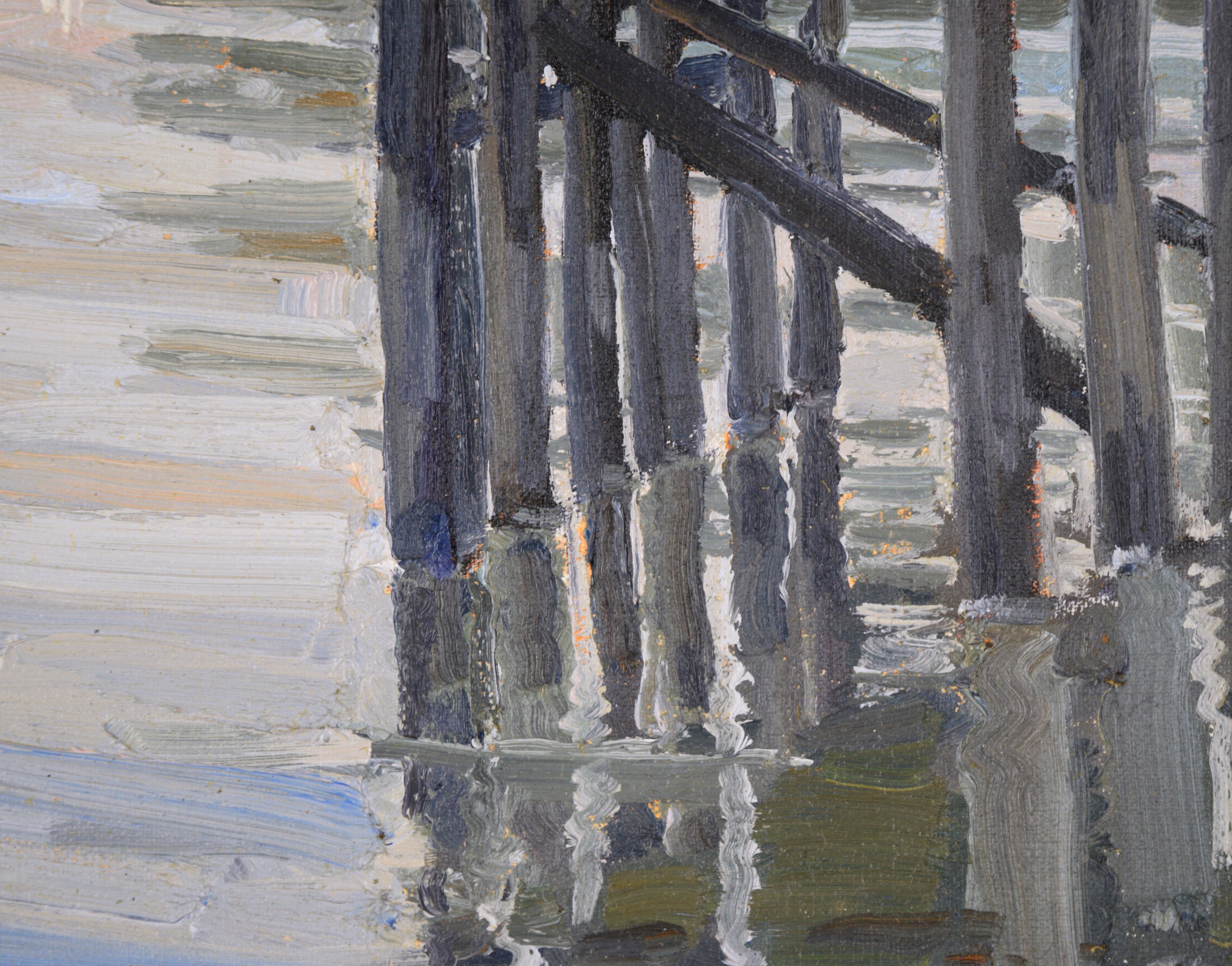 Muelle de la Bahía de Monterrey Paisaje marino Plein Air 2