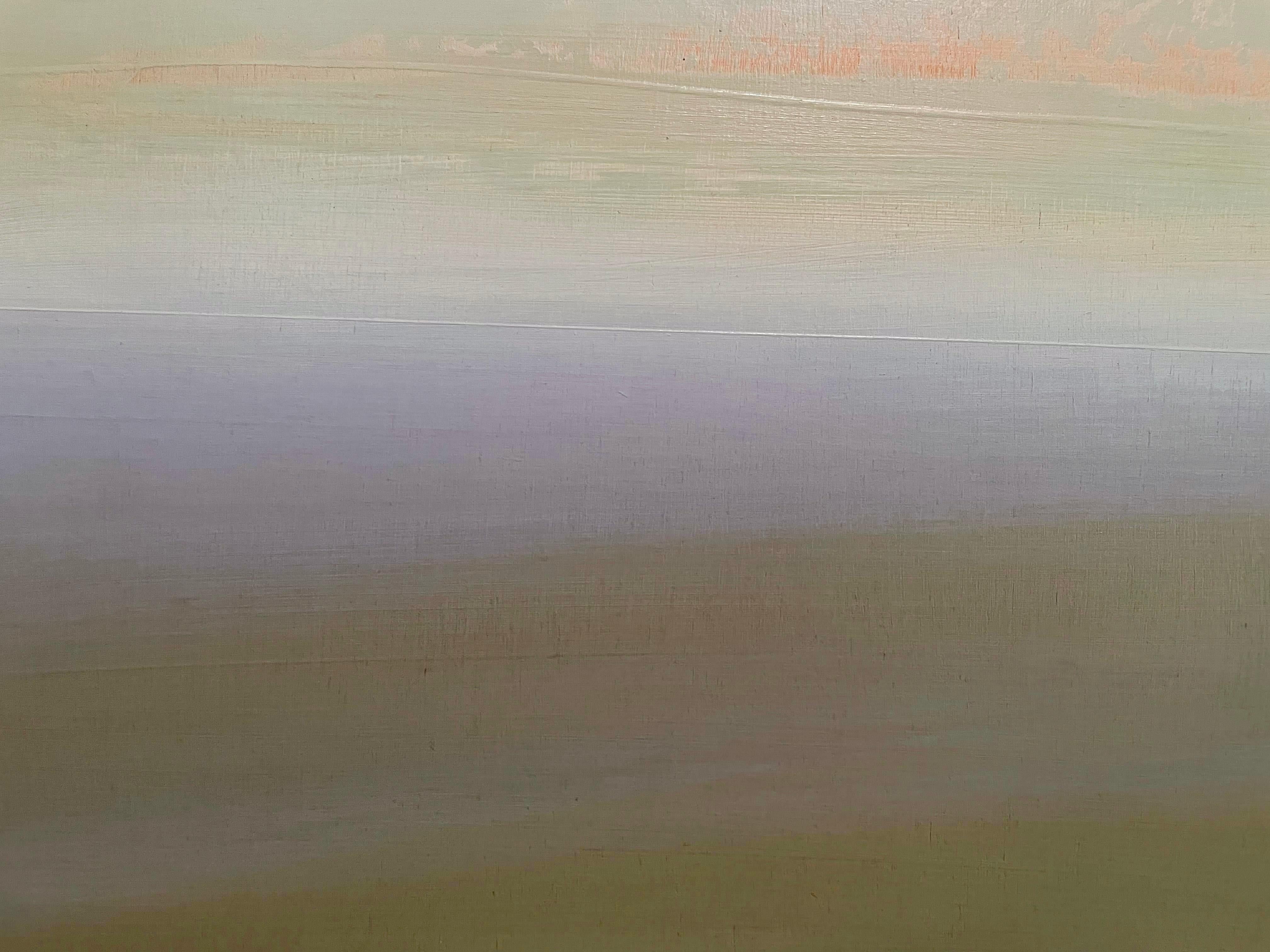 'Vento d'agosto' di Katheryn Holt - Pittura astratta contemporanea dai colori tenui in vendita 6