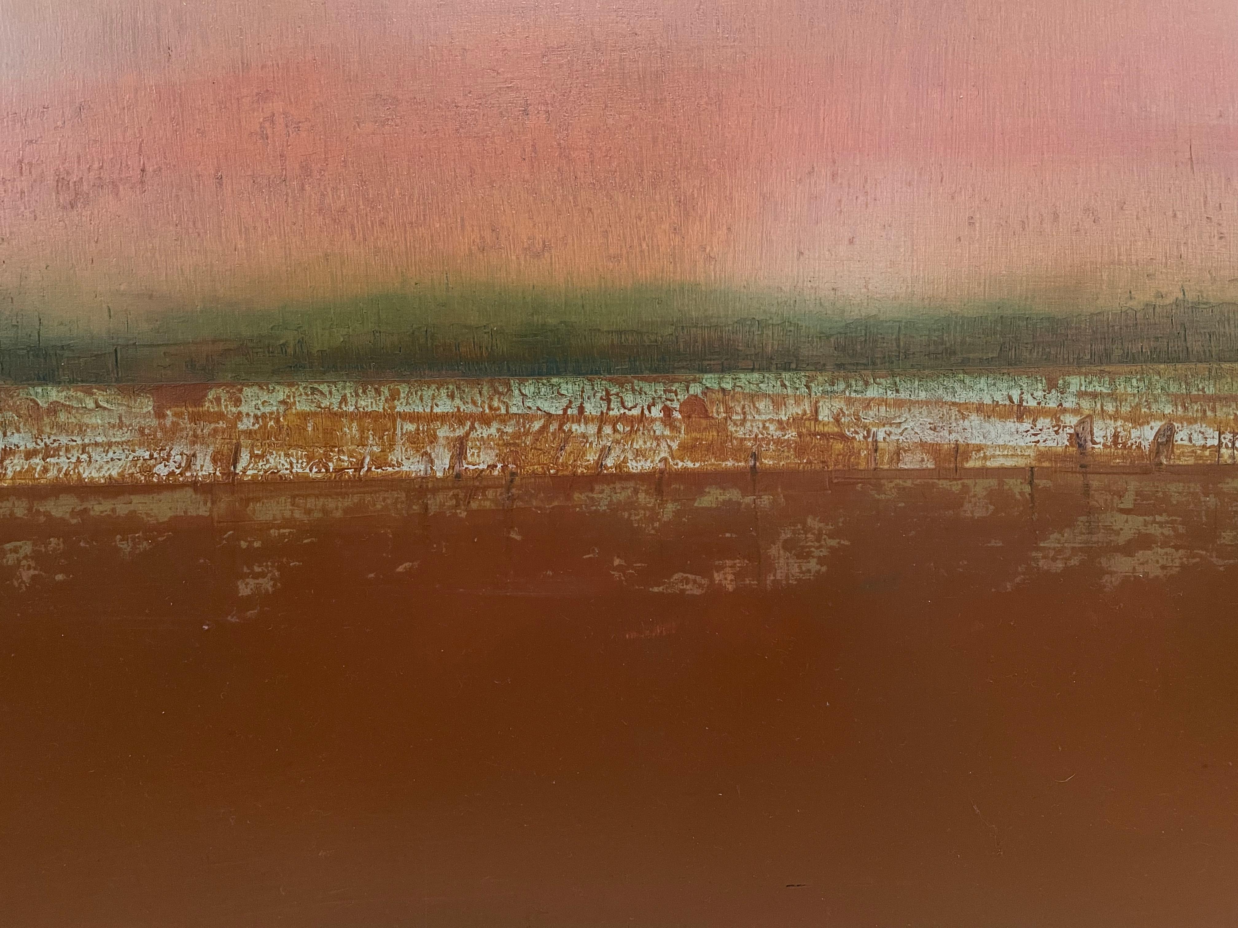 August Wind 'Contemporary Abstract Landscape Oil on Board von Katheryn Holt  im Angebot 5