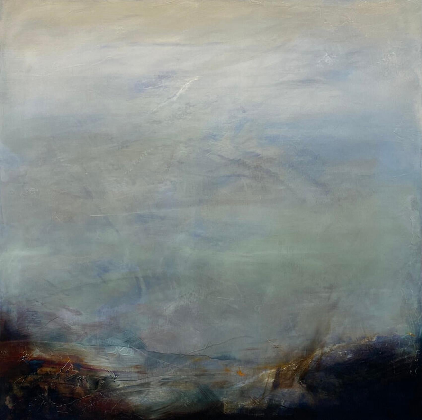 Katheryn Holt Landscape Painting - Untitled, Abstract  Large  Contemporary Mixed Media By Katheryn