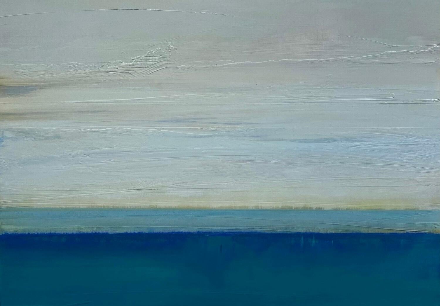 "Northern Light II" di Katheryn Holt - Arte astratta con tonalità blu tenue