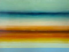 "Dewey Weber Revisited" par Katheryn Holt - Paysage marin abstrait en couleurs au coucher du soleil