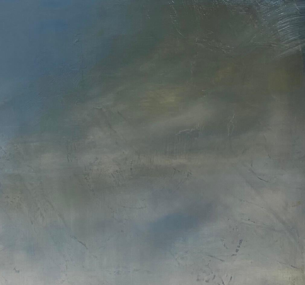 'Early Rain' di Katheryn Holt - Astratto contemporaneo grigio, blu e nero in vendita 4
