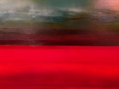 "Into the Sky" Large Mixed Media Contemporary Abstract Expressionist Landscape