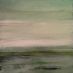 'Lost River' Contemporary Abstract Landscape Oil on Board By Katheryn Holt