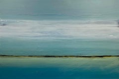 "Mirage II" de Katheryn Holt - Peinture abstraite aux couleurs bleues et vertes