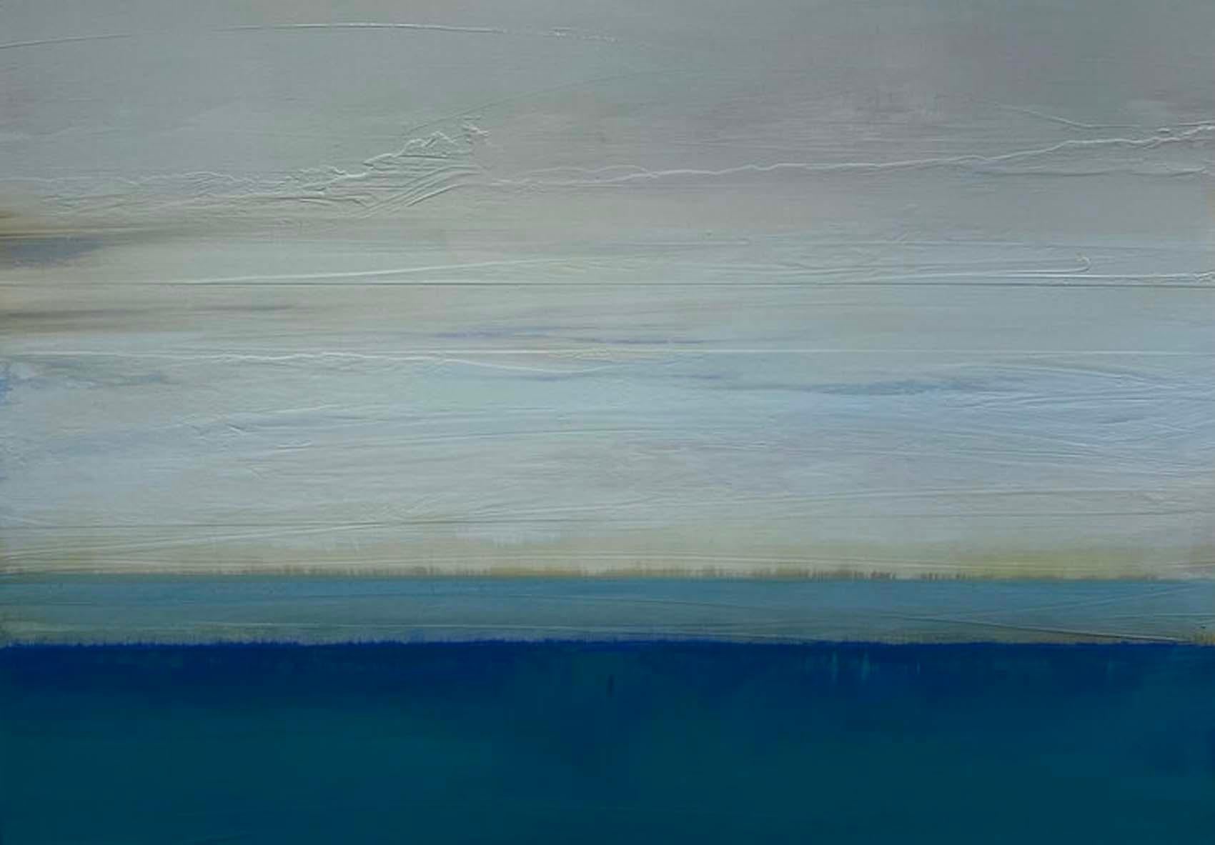 Katheryn Holt Abstract Painting – Zeitgenössische Seelandschaft  Mixed Media aus Ozean  Von Katheryn 