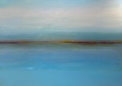 "Passage" by Holt - Very Large Contemporary Abstract in Blue and Earth Tones