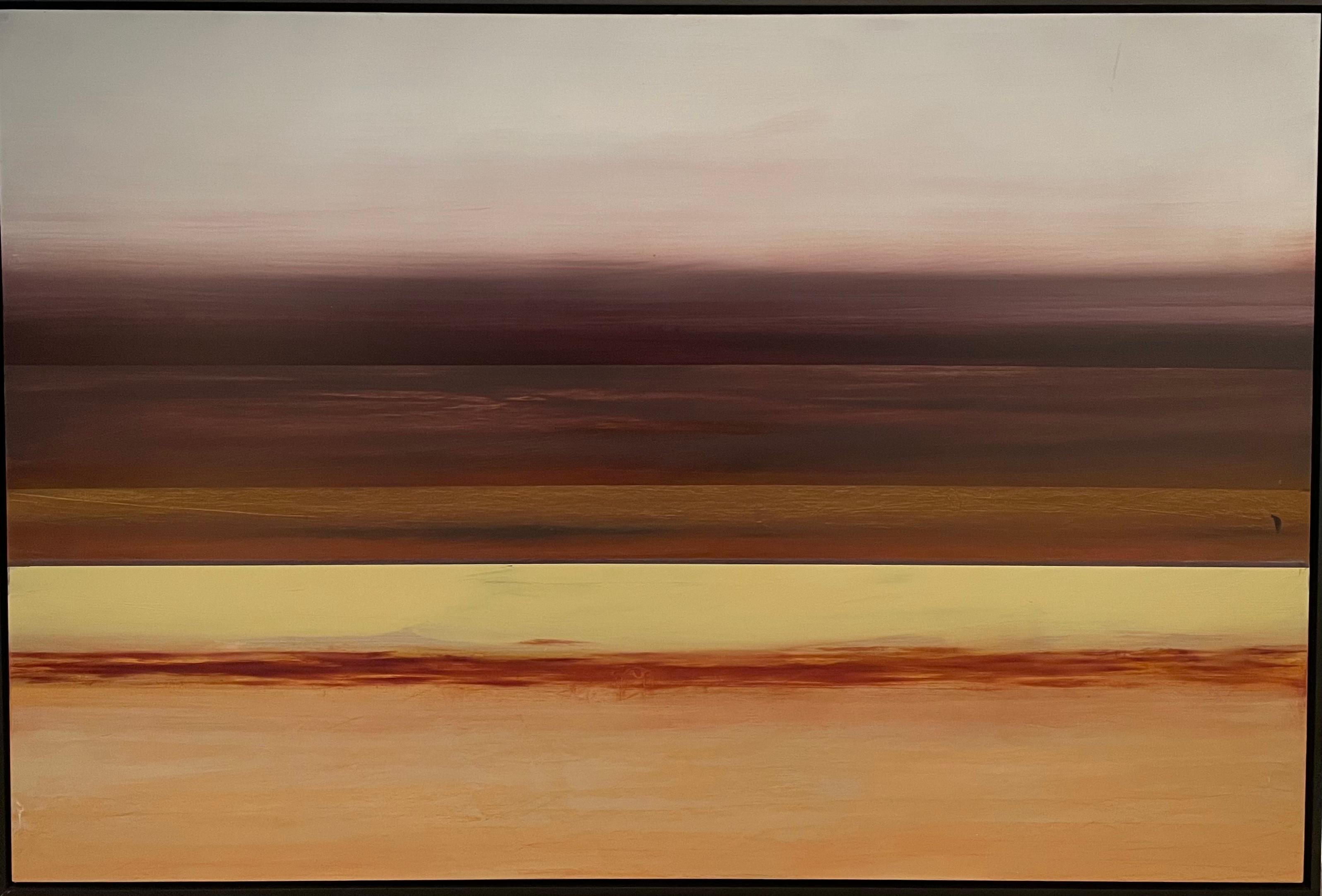 Purple Noon' Contemporary Abstract Landscape Oil on Board By Katheryn Holt  en vente 1
